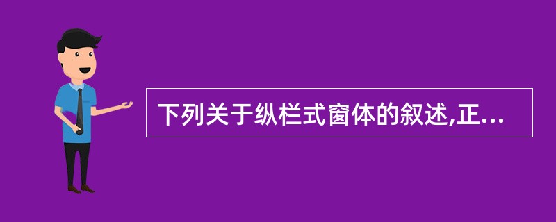 下列关于纵栏式窗体的叙述,正确的是()。