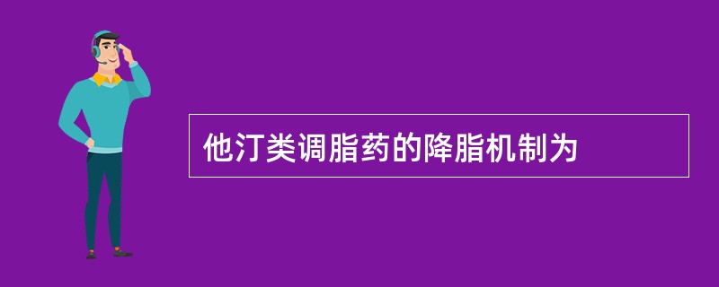 他汀类调脂药的降脂机制为