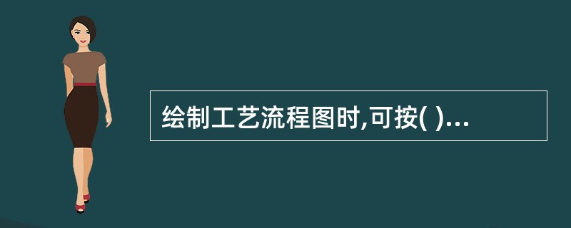 绘制工艺流程图时,可按( )的大体位置,将各工艺设备布置好。 A、图纸大小 B、