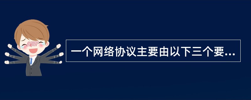 一个网络协议主要由以下三个要素组成:语法、语义与时序。其中语法规定了______