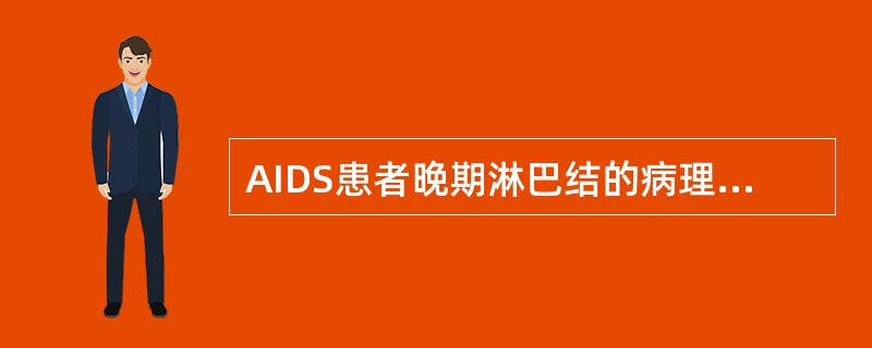 AIDS患者晚期淋巴结的病理变化特点是