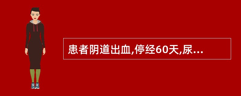 患者阴道出血,停经60天,尿HCG(£«),超声见子宫稍增大,宫腔内未见胎囊及胎