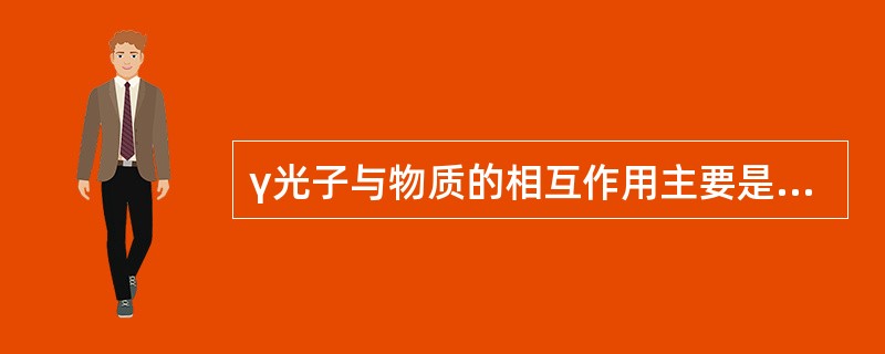 γ光子与物质的相互作用主要是通过______。Ⅰ、散射Ⅱ、激发Ⅲ、光电效应Ⅳ、弹