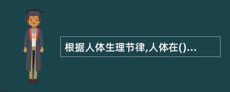 根据人体生理节律,人体在()时机体活力上升。