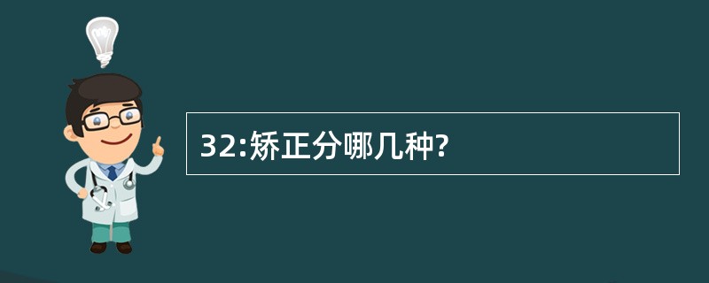 32:矫正分哪几种?