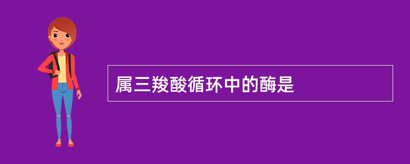 属三羧酸循环中的酶是