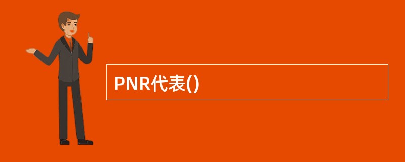 PNR代表()