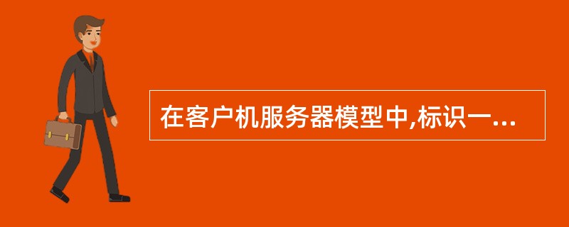 在客户机服务器模型中,标识一台主机中的特定服务通常使用______。