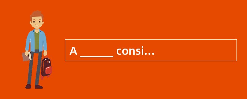 A ______ consists of the symbols, charac