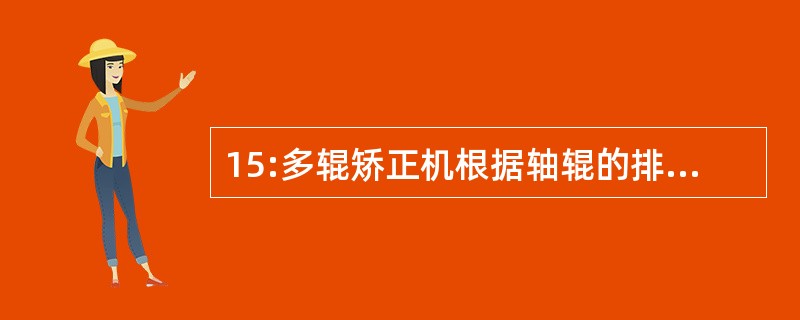 15:多辊矫正机根据轴辊的排列形式和调节辊的位置可分为哪几种?