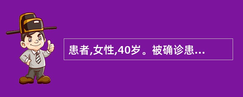 患者,女性,40岁。被确诊患有子宫内膜癌,需要施行子宫切除术。患者得知此诊断后,