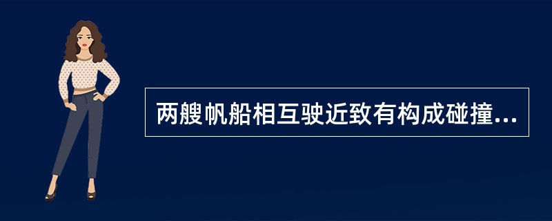 两艘帆船相互驶近致有构成碰撞危险时,让路船应该是________。