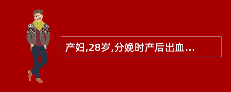 产妇,28岁,分娩时产后出血达1000mL,现产后11个月尚未见月经来潮,无乳汁