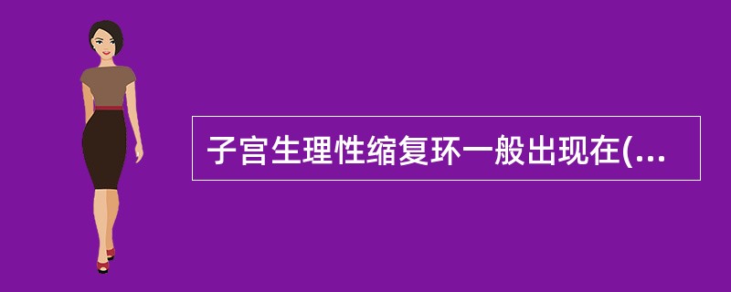 子宫生理性缩复环一般出现在( )。A、子宫上段B、子宫下段C、子宫峡部D、子宫底