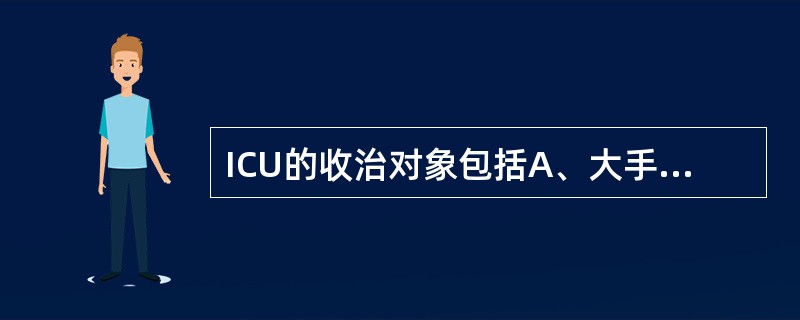 ICU的收治对象包括A、大手术及移植术后需要监测器官功能者B、循环功能失代偿,需