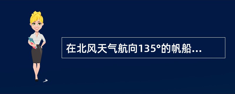 在北风天气航向135°的帆船甲看到左舷角30°乙船显示一盏绿舷灯,有时可见红、绿