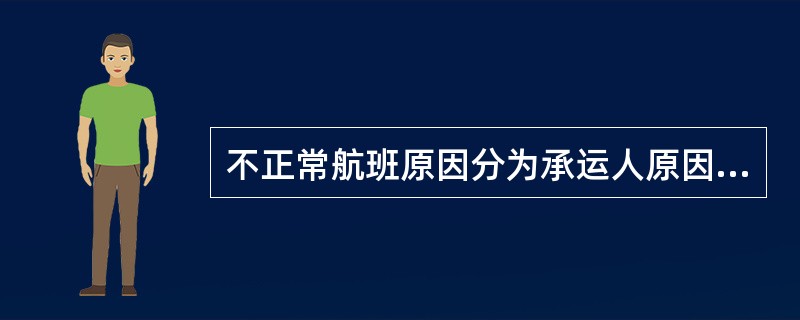 不正常航班原因分为承运人原因和非承运人原因,下列哪些情况属于非承运人原因:( )