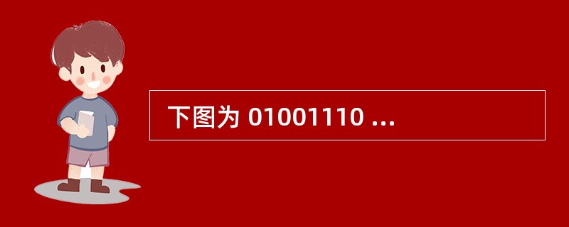  下图为 01001110 的各种编码方式,不归零电平(NRZ£­L)采用 0