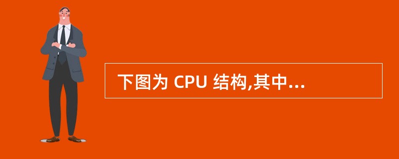  下图为 CPU 结构,其中有一个累加寄存器 AC,一个状态寄存器和其他四个寄