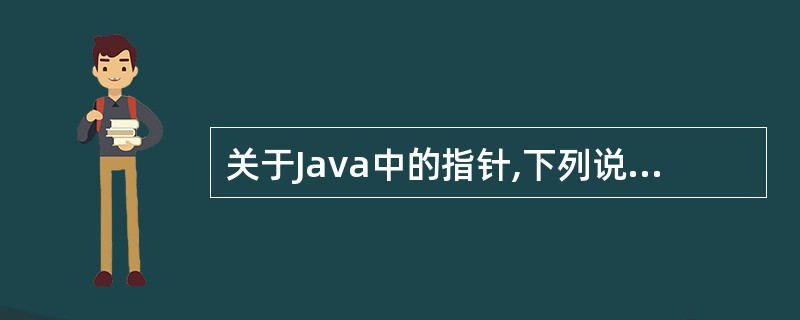 关于Java中的指针,下列说法正确的是______。