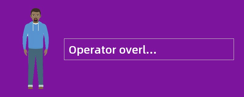 Operator overloading operator£«= which a