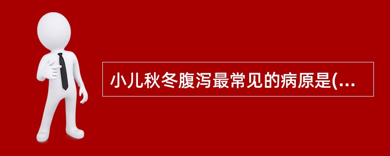 小儿秋冬腹泻最常见的病原是( )A、轮状病毒B、冠状病毒C、腺病毒D、埃可病毒E