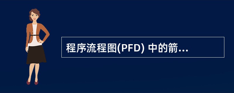 程序流程图(PFD) 中的箭头代表的是 ______。