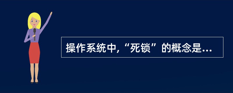 操作系统中,“死锁”的概念是指______。