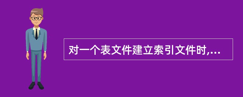 对一个表文件建立索引文件时,其关键字段不能是______。