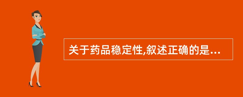 关于药品稳定性,叙述正确的是A、盐酸普鲁卡因溶液的稳定性受湿度影响,与pH无关B