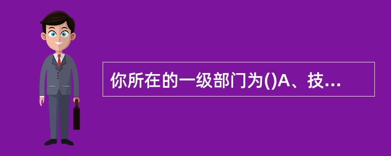 你所在的一级部门为()A、技术支援部 B、国际技术支援部 C、国际技术支援部国内