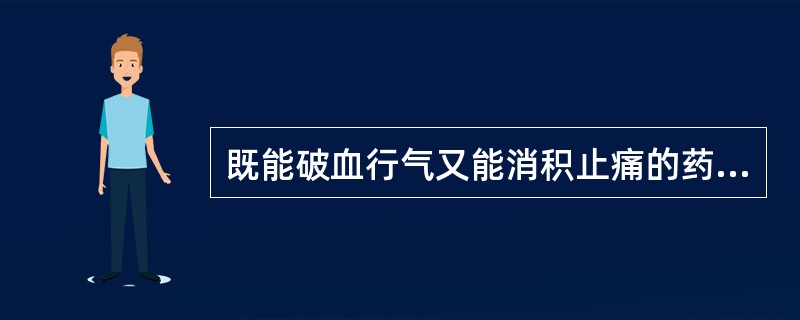 既能破血行气又能消积止痛的药组是A、刘寄奴,红花B、苏术,丹参C、血竭,桃仁D、