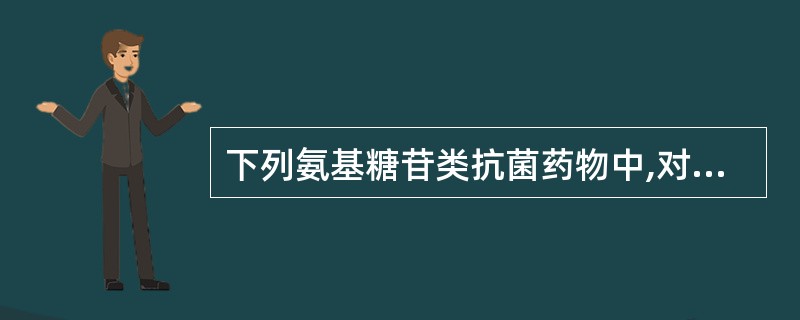 下列氨基糖苷类抗菌药物中,对结核杆菌有强大抗菌作用的是A、链霉素B、庆大霉素C、