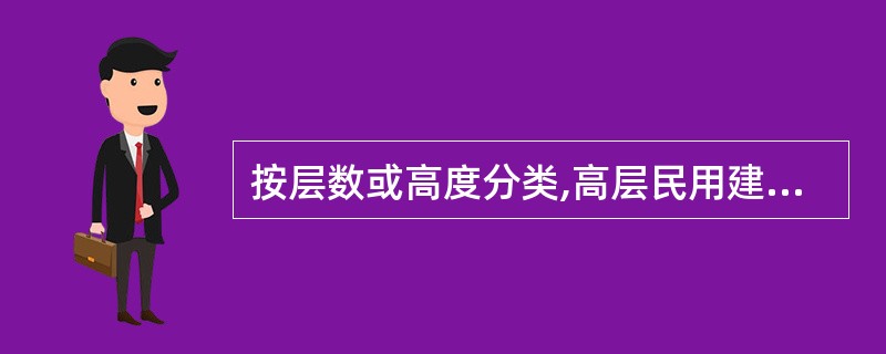 按层数或高度分类,高层民用建筑是指________的居住建筑(包括设置商业服务网