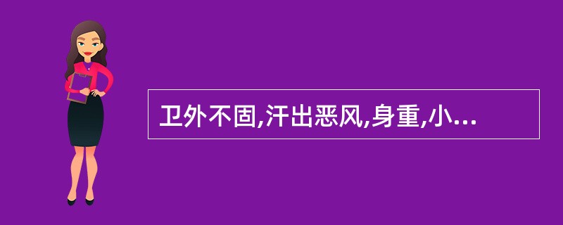 卫外不固,汗出恶风,身重,小便不利,舌淡苔白,脉浮者,治宜选用