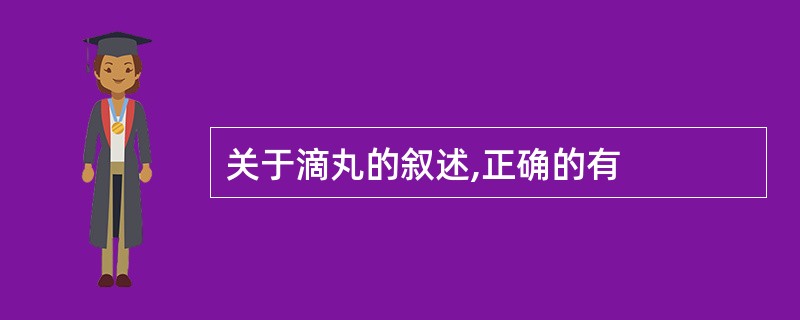 关于滴丸的叙述,正确的有