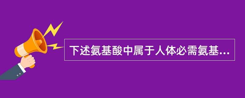 下述氨基酸中属于人体必需氨基酸的是