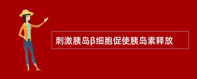 刺激胰岛β细胞促使胰岛素释放