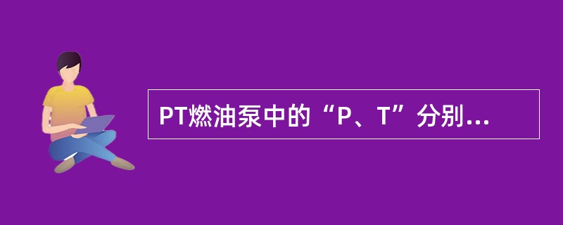 PT燃油泵中的“P、T”分别指的是( )。