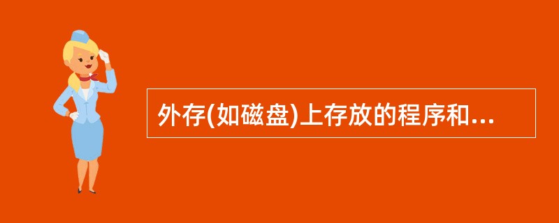 外存(如磁盘)上存放的程序和数据()。