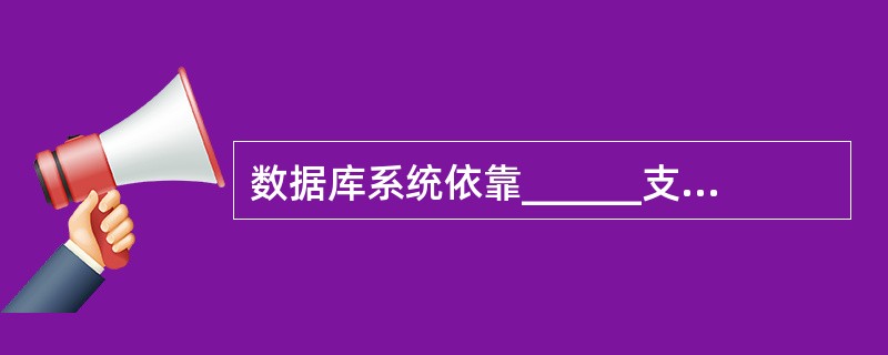 数据库系统依靠______支持数据独立性。