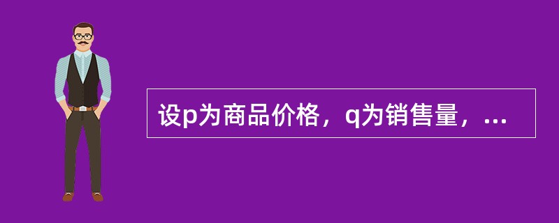 设p为商品价格，q为销售量，则指数的实际意义是综合反映（）。