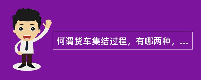 何谓货车集结过程，有哪两种，各用于何处？