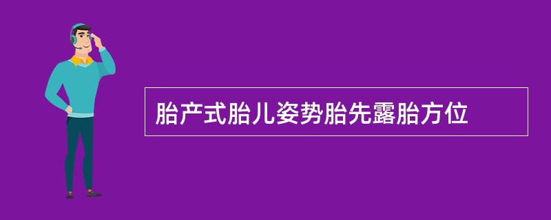 胎产式胎儿姿势胎先露胎方位