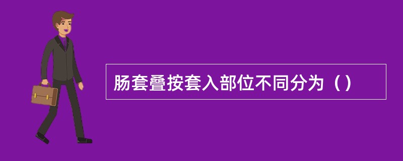 肠套叠按套入部位不同分为（）