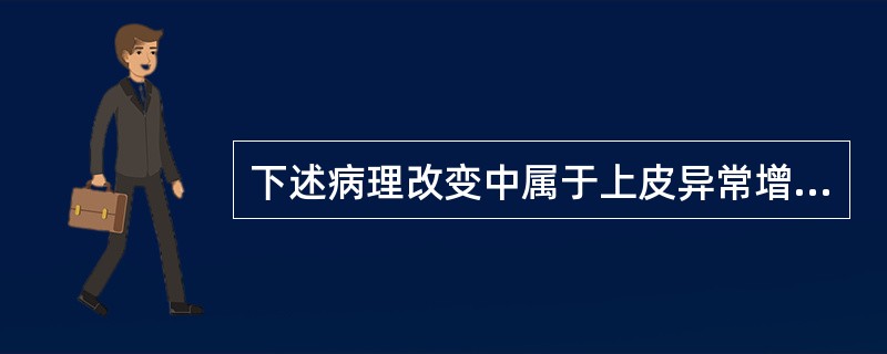 下述病理改变中属于上皮异常增生的是（）