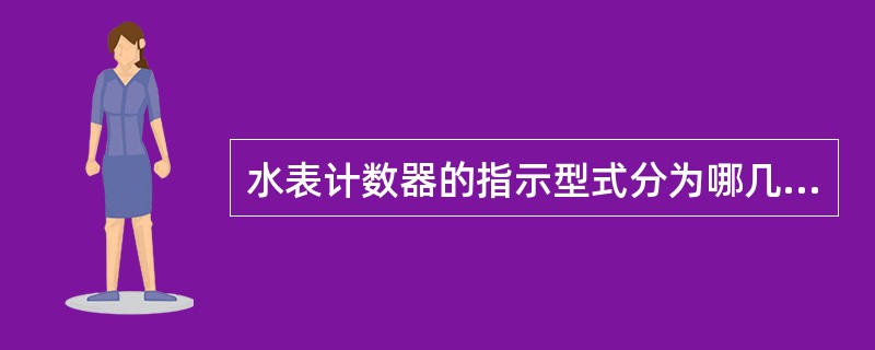 水表计数器的指示型式分为哪几类？