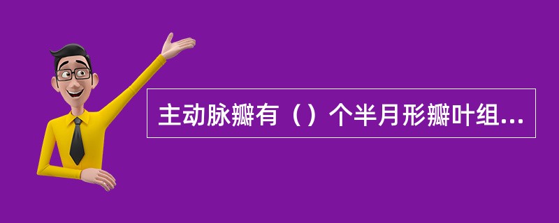 主动脉瓣有（）个半月形瓣叶组成。
