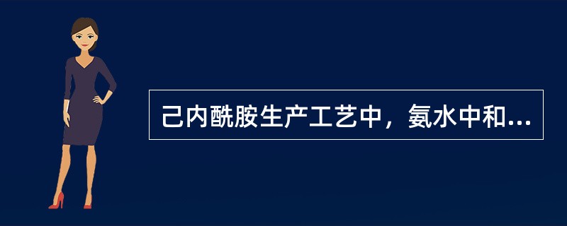 己内酰胺生产工艺中，氨水中和反应副产物产生的程度与反应温度无关。