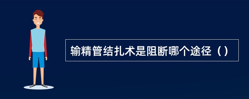 输精管结扎术是阻断哪个途径（）